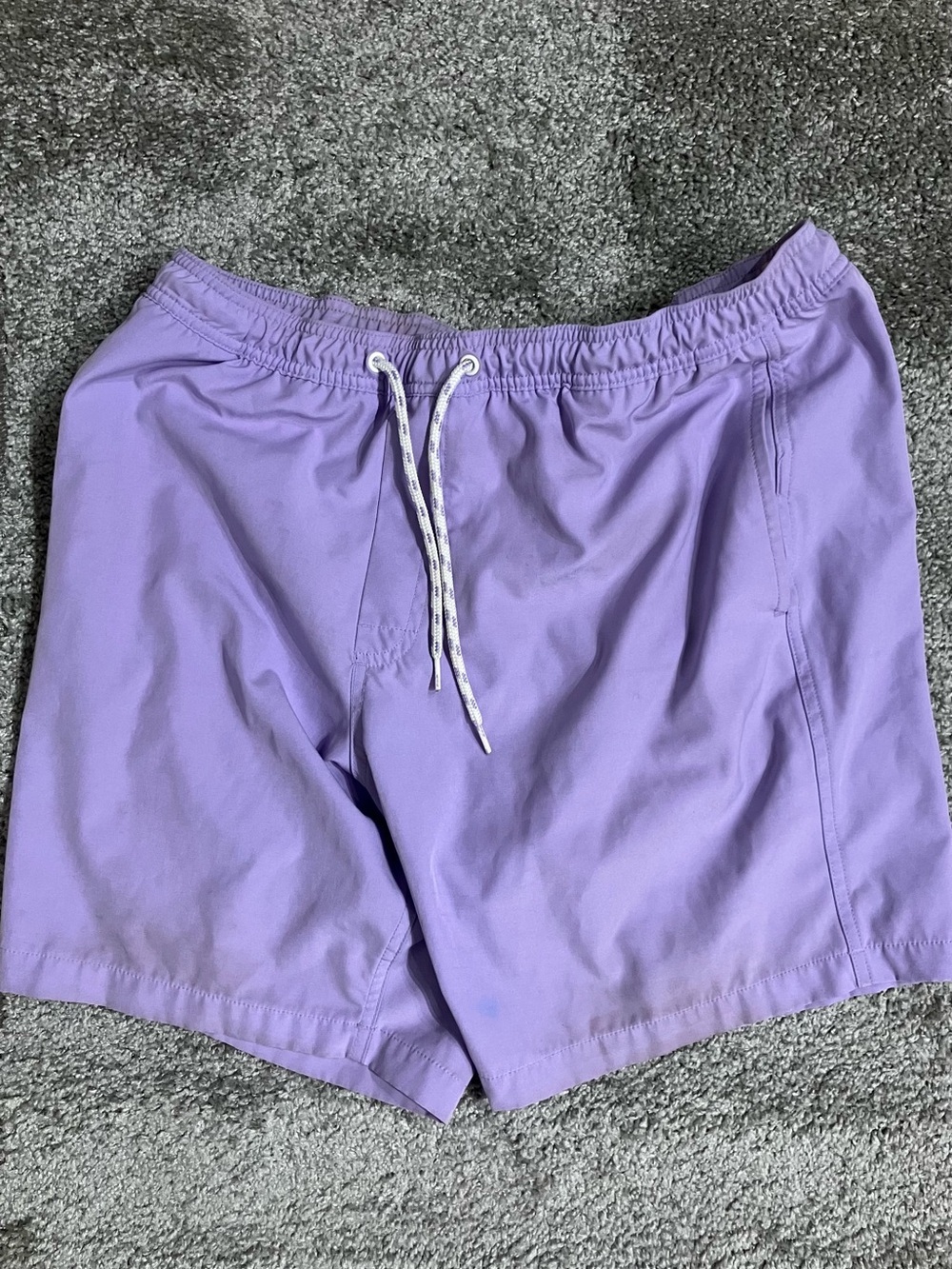 Lavender Drawstring Swim Shorts